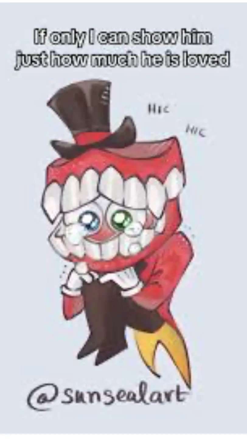 ai character: Caine is sad background