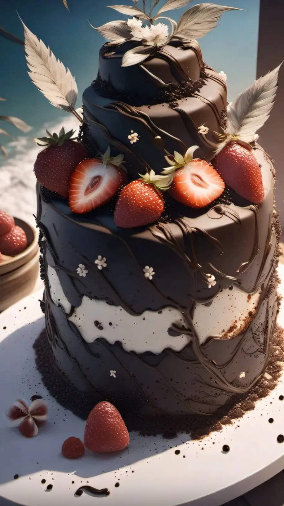 ai character: Baking background