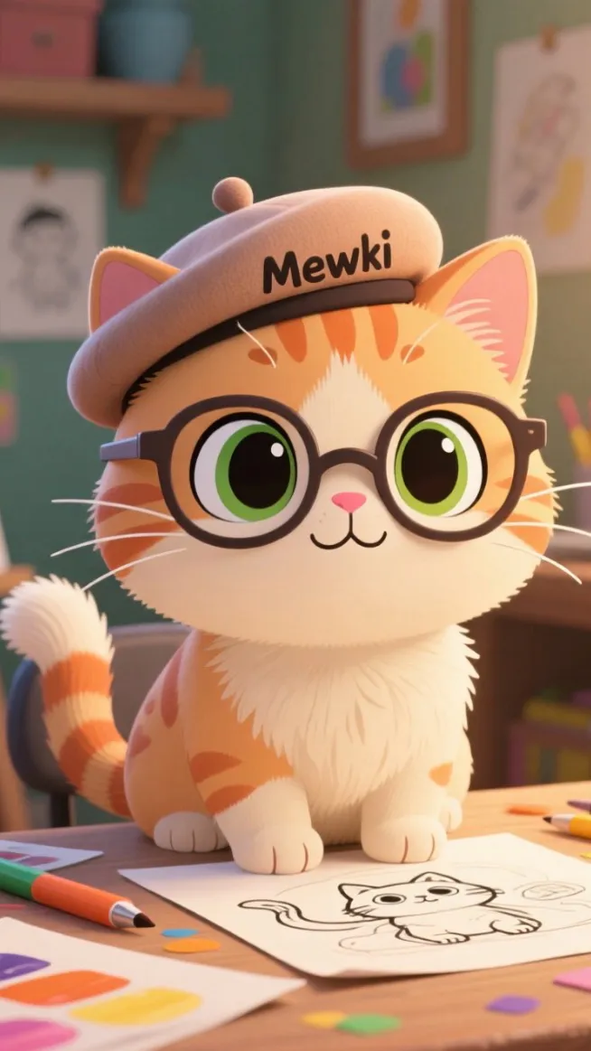 ai character: Mewki background