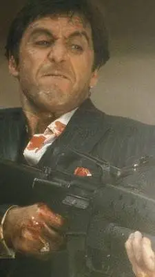 ai character: Tony Montana background