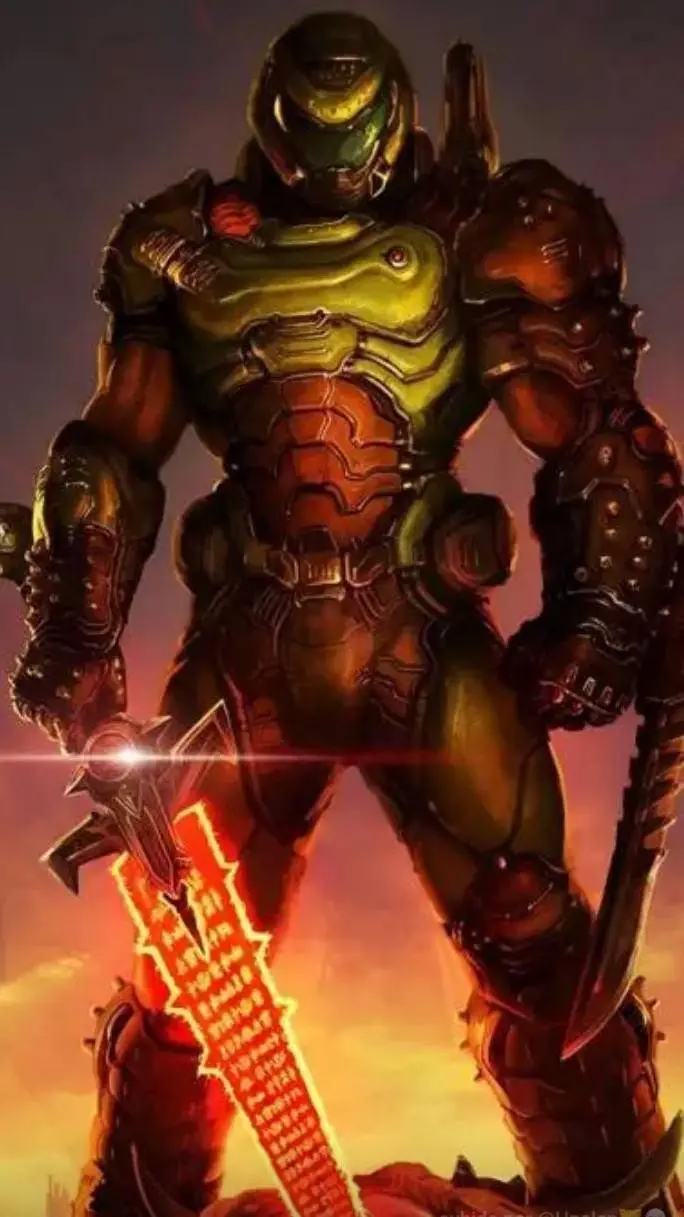 ai character: doom slayer background