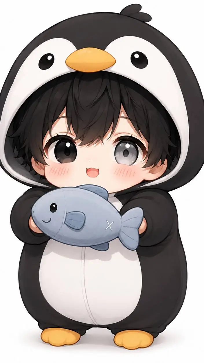 ai character: ★Pingu puff★ background