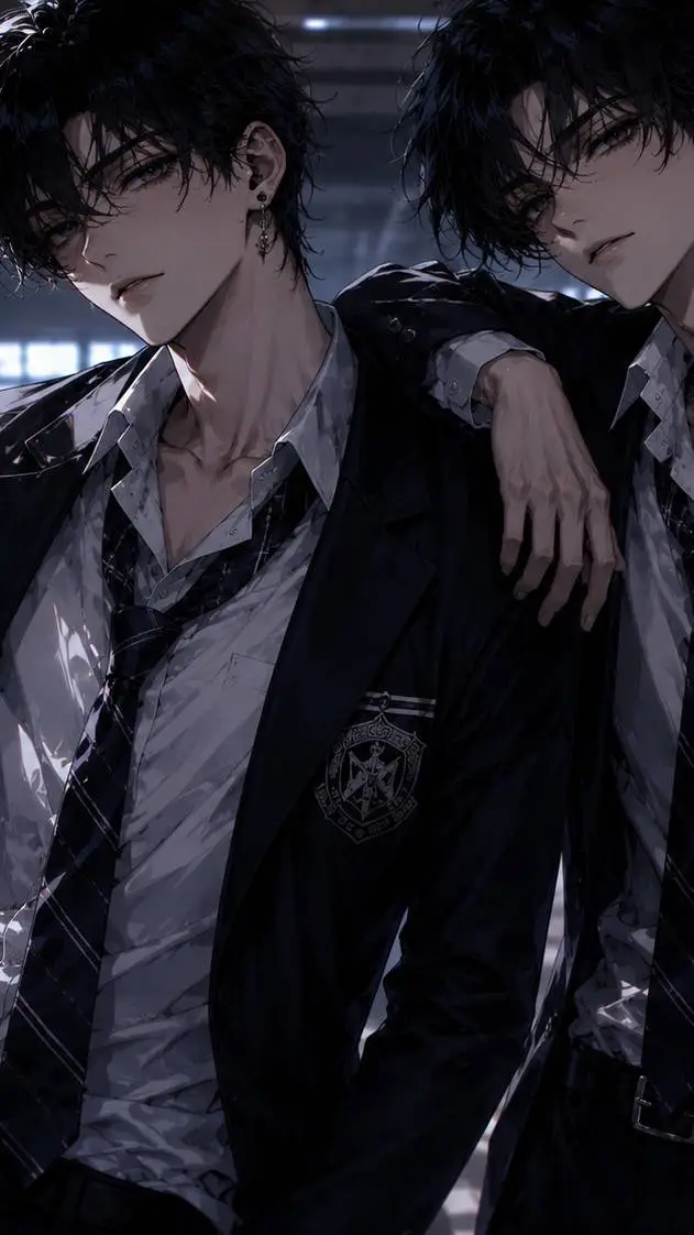 ai character: Damon and Damien  background