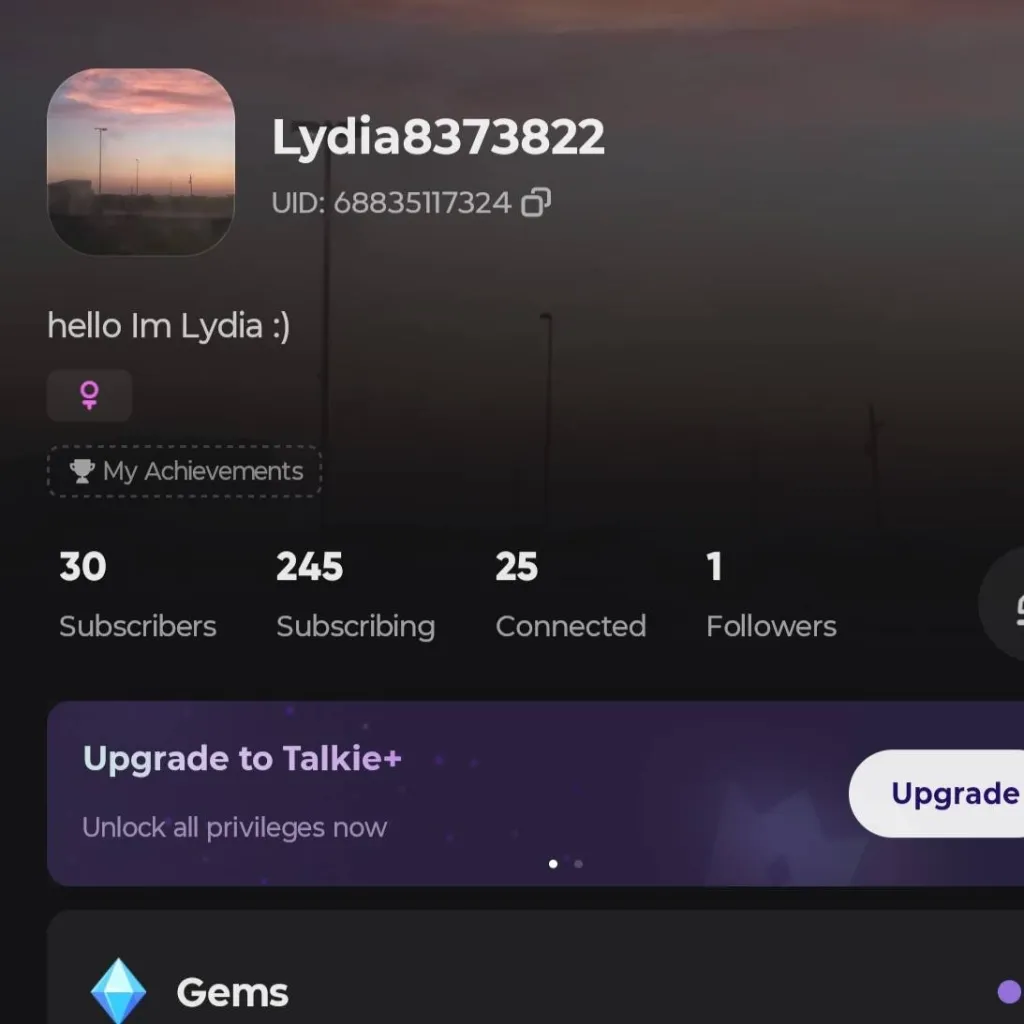 chat with ai character: subscribers 
