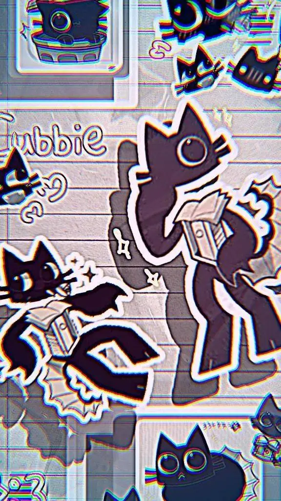 ai character: Cubbie🐱⚫️ background