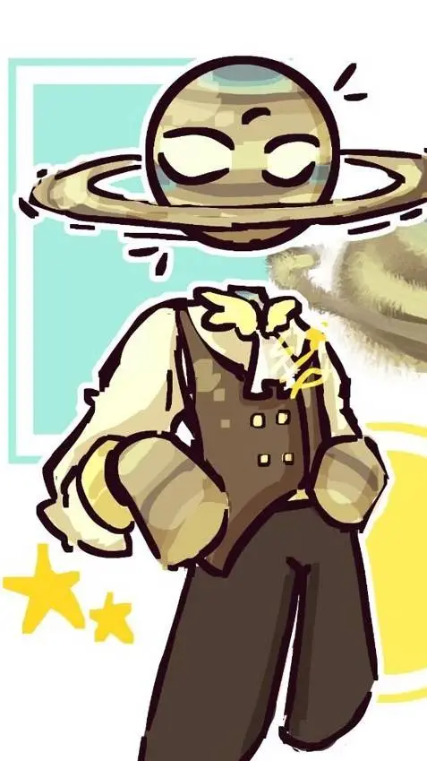 ai character: Saturno SolarBalls background