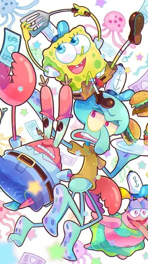 ai character: Bob Esponja background