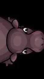 ai character: House Hippo background