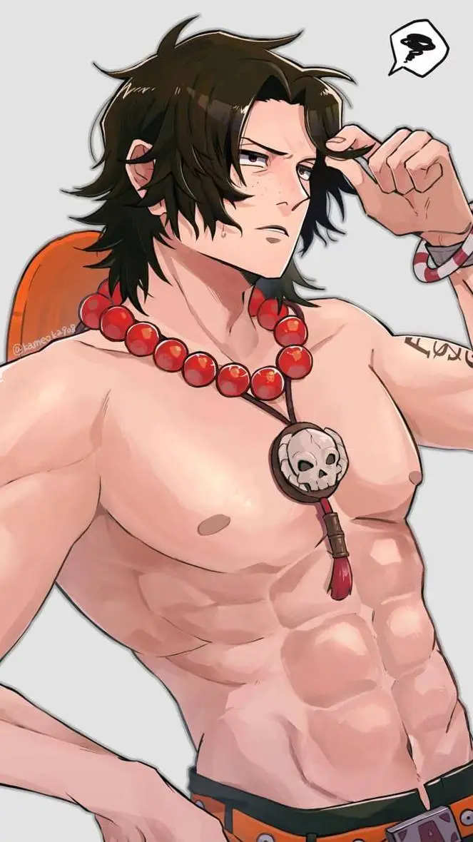 ai character: Portgas.d.ace background