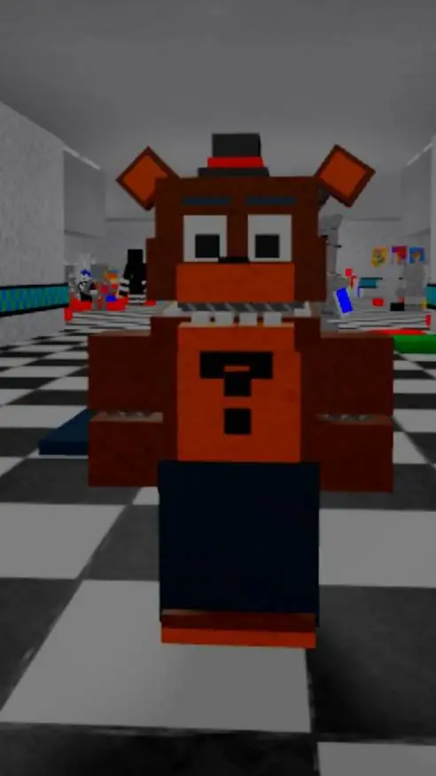 ai character: Freddy fazbear  background