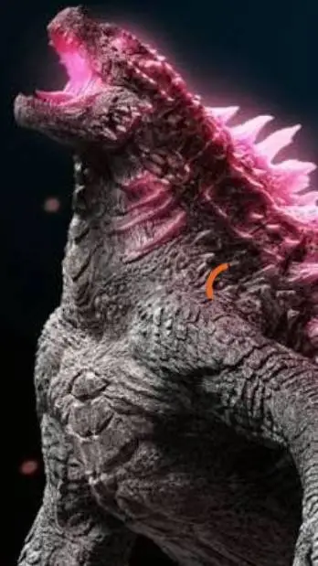 ai character: Godzilla 🤪🤑👌🦖 background