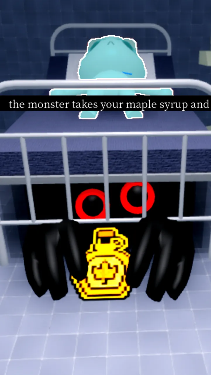 ai character: Bed Monster  background