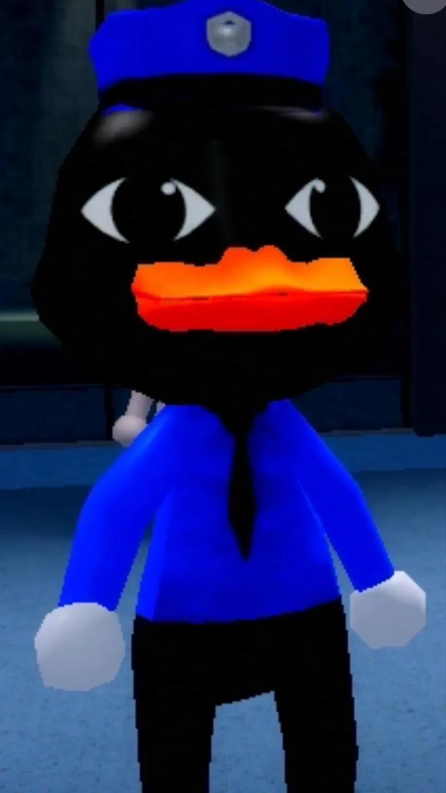 ai character: Police duckman background