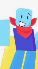 ai character: BLUE(player form) background