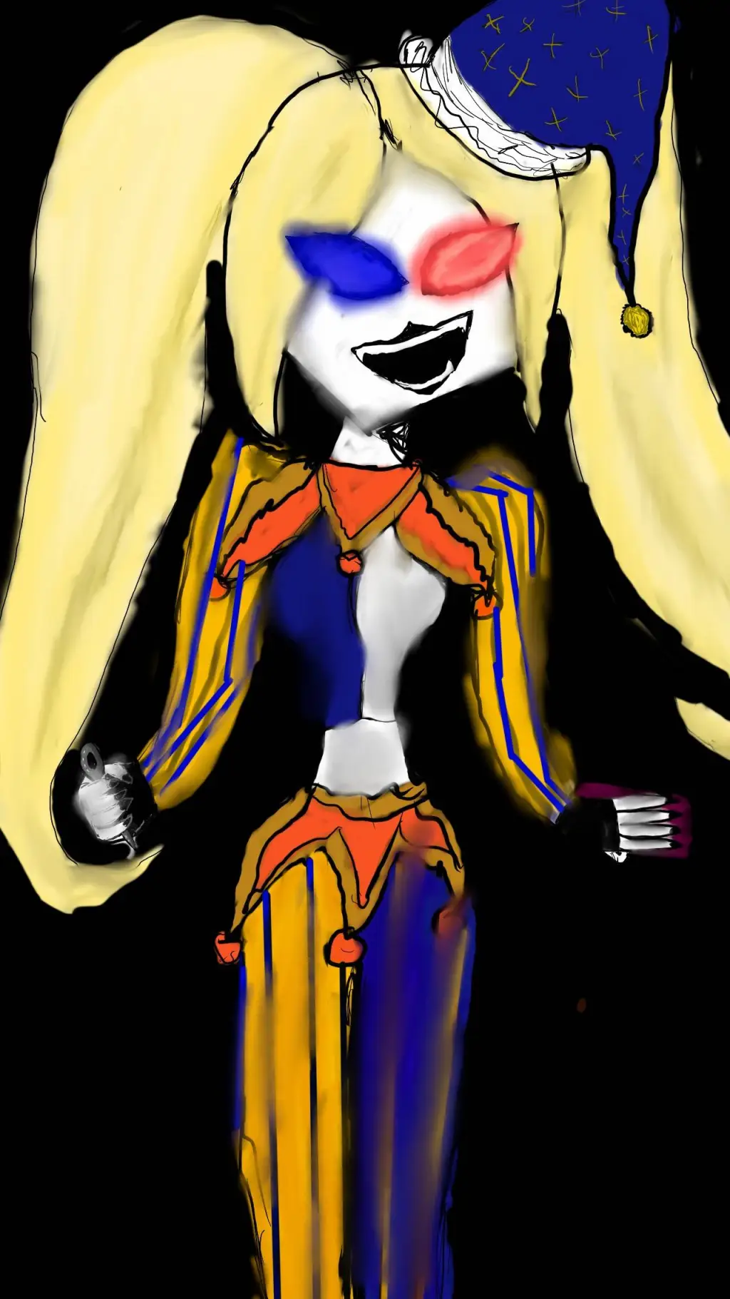 ai character: female ruin background