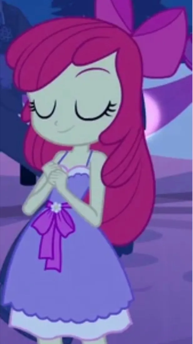 ai character: Apple bloom background