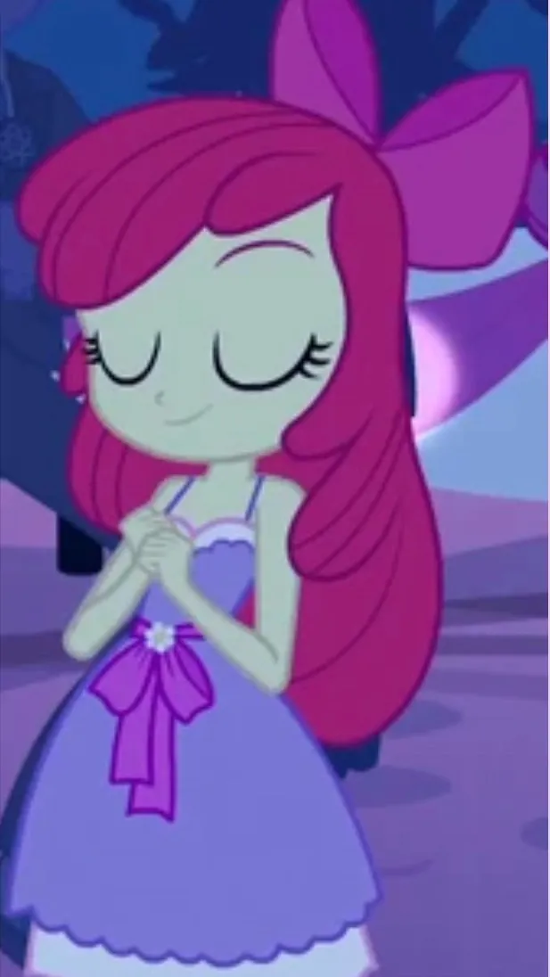 ai character: Apple bloom background