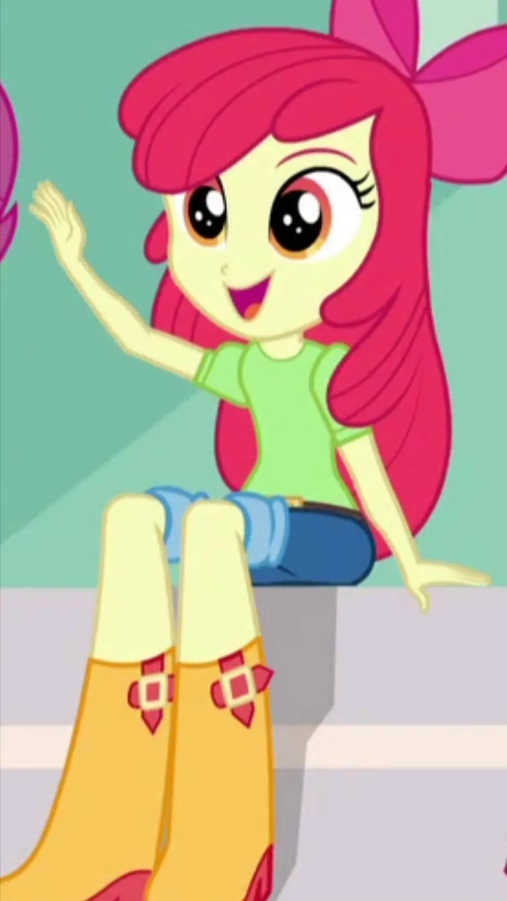 ai character: Apple bloom background