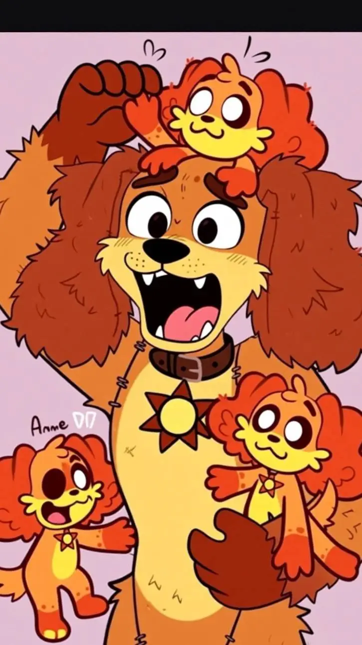 ai character: dogday  background