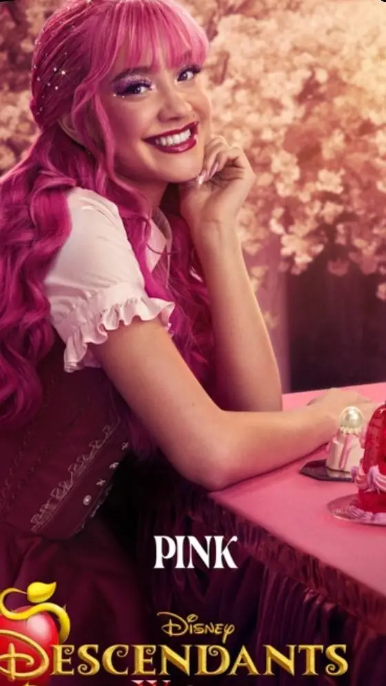 ai character: pink background