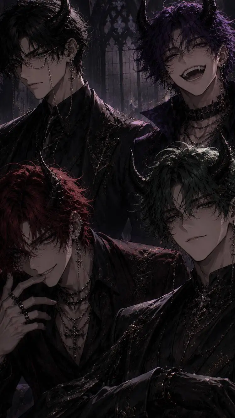 ai character: 4 demonios 😈😈 background