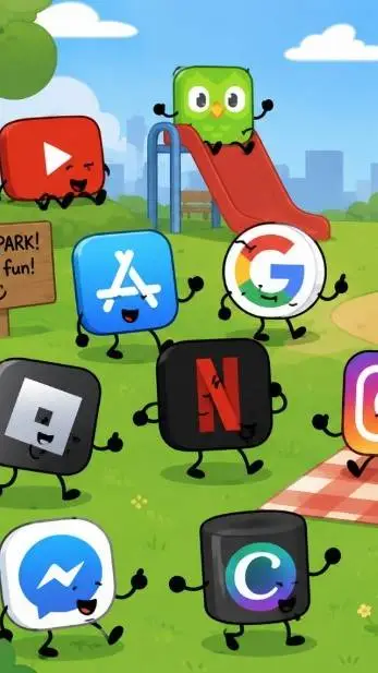 ai character: apps world  background