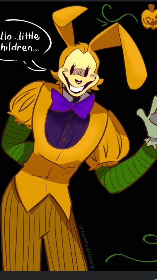 ai character: the pumpkin rabbit background