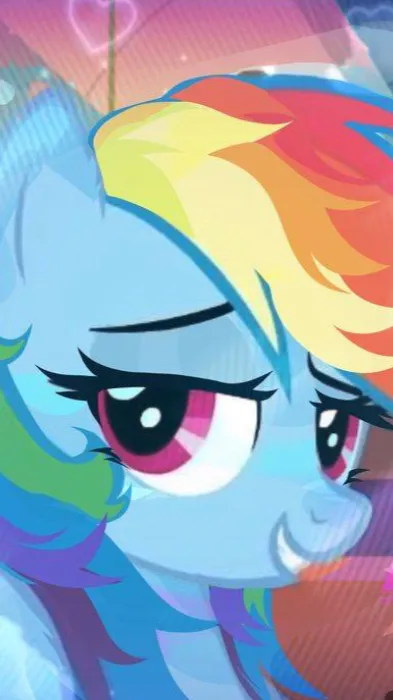 ai character: Rainbow dash background