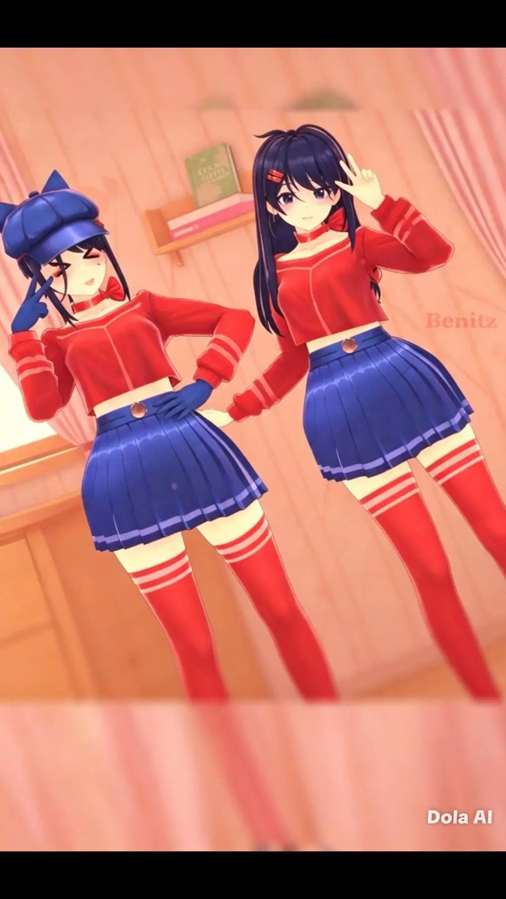 ai character: Mita y Cappie  background