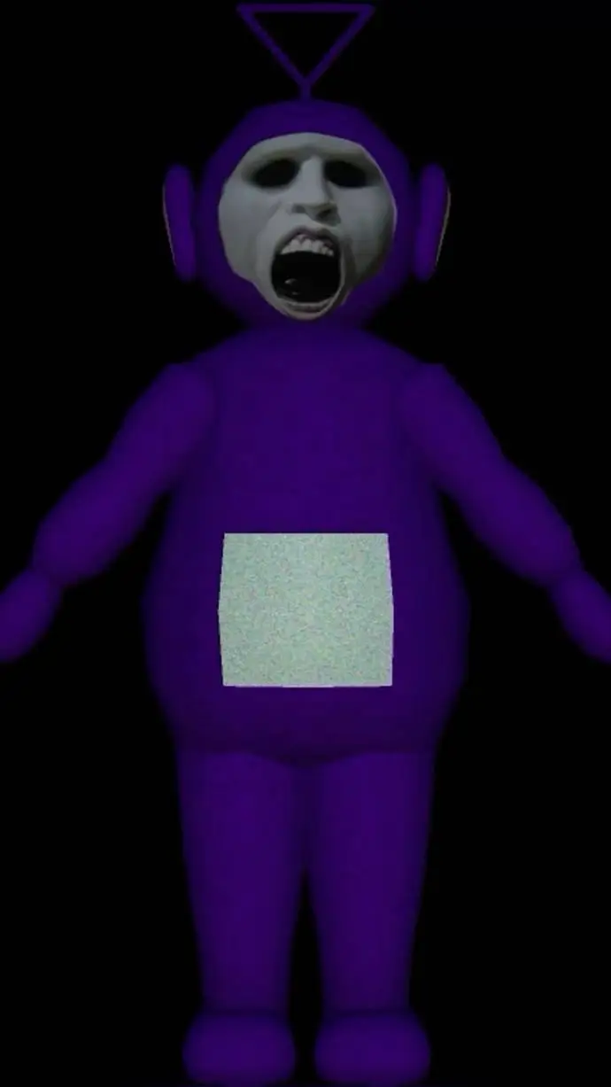 ai character: tinki winky  background