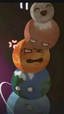 ai character: solar system ✨⭐ background
