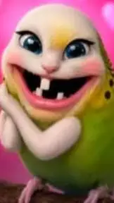 ai character: angela parrot background