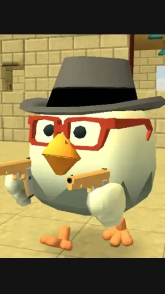 ai character: chicken gun background