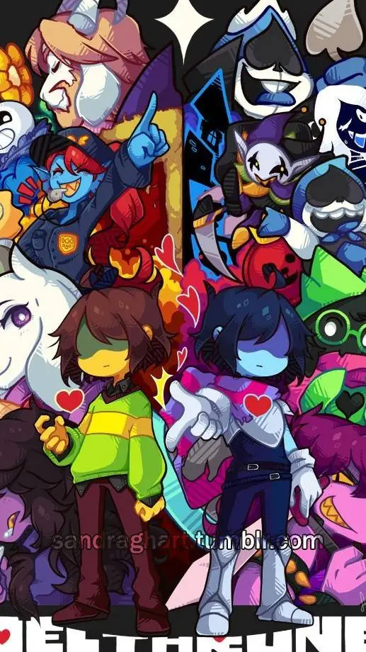 ai character: deltarune World  background
