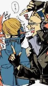 ai character: Mic and Jeanist  background