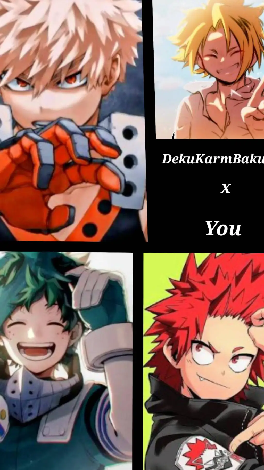 ai character: DekuKarmBakuKiri  background