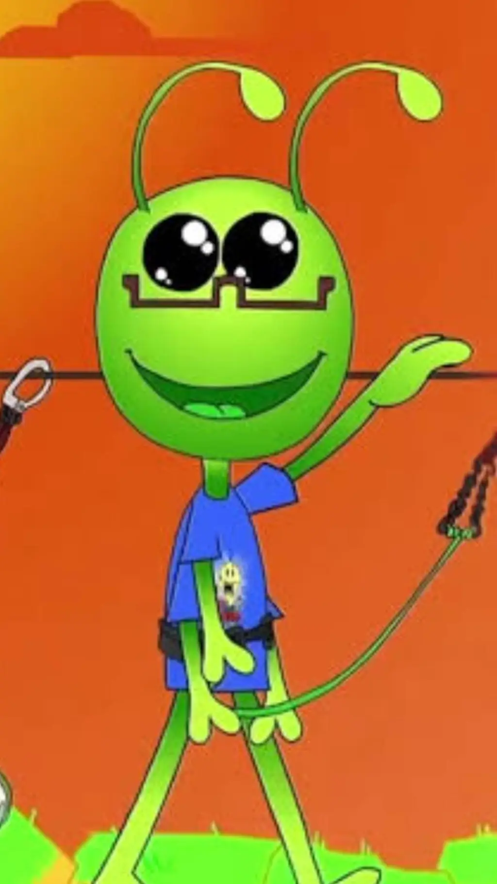 ai character: alien  background