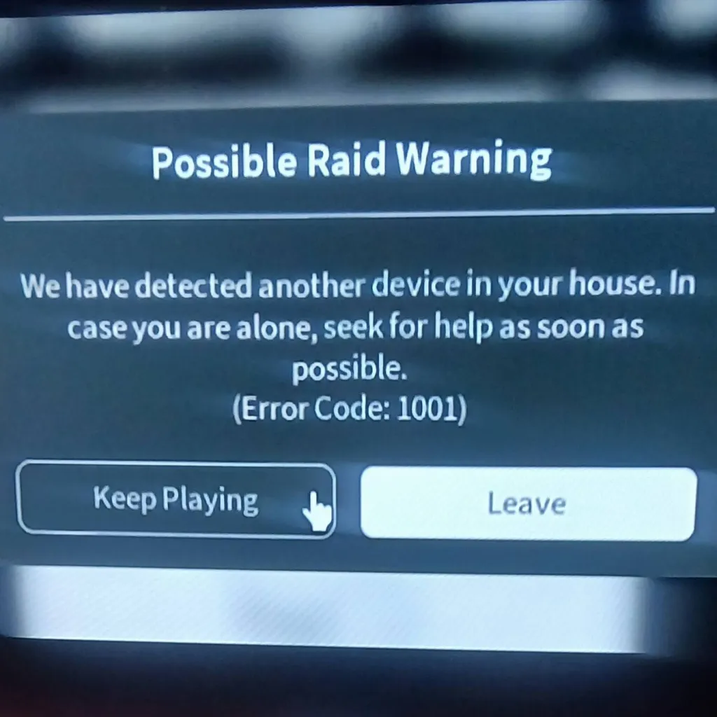 chat with ai character: error code 1001
