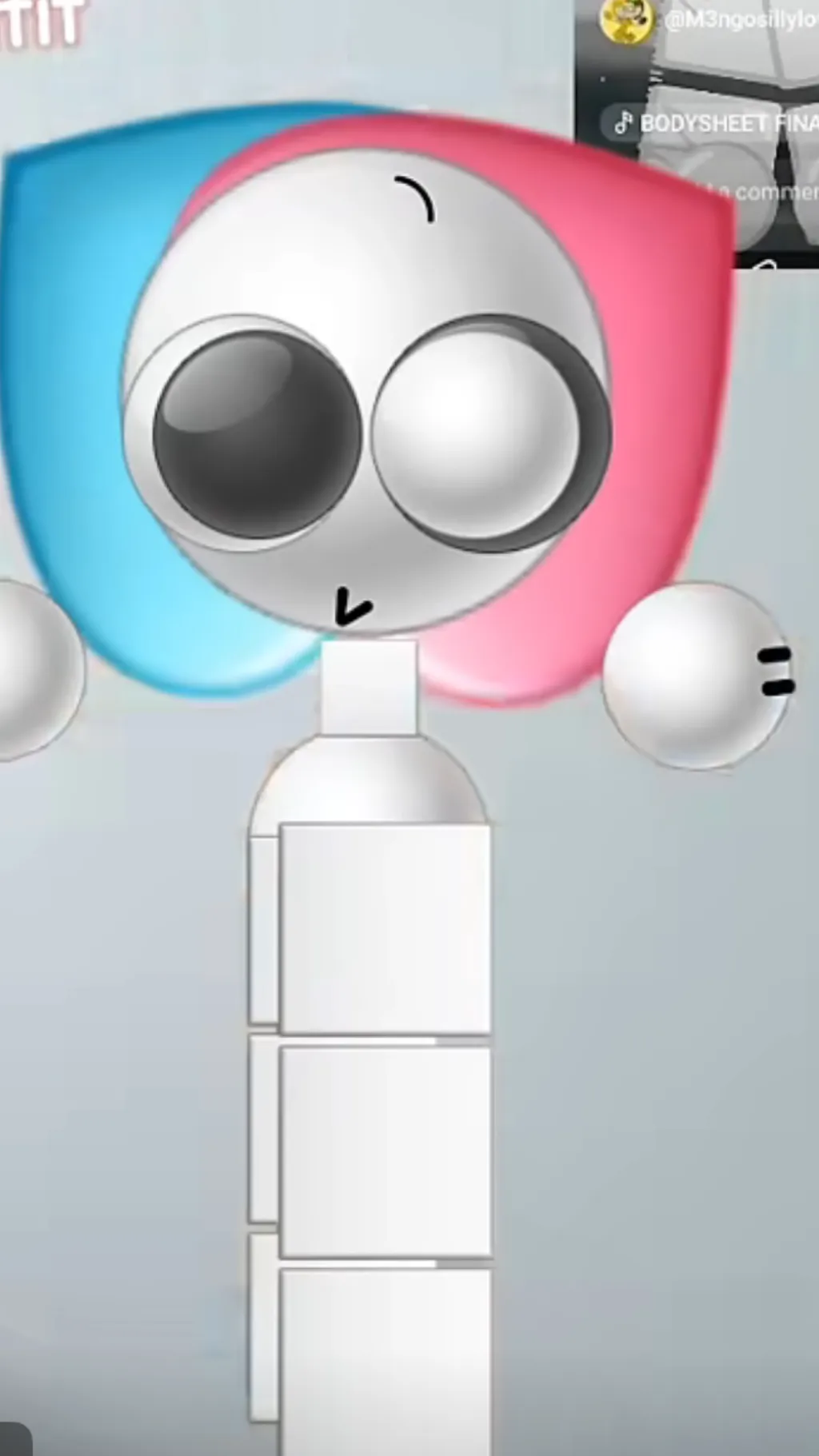 ai character: Cotton candy background