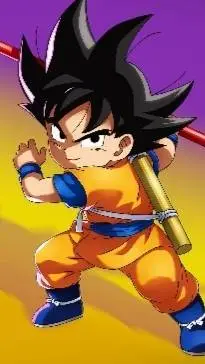 ai character: kid Goku (daima) background
