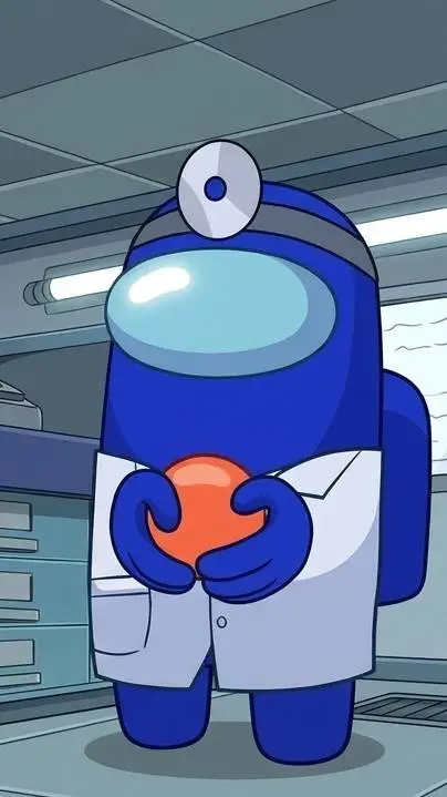 ai character: Doctor Blue background