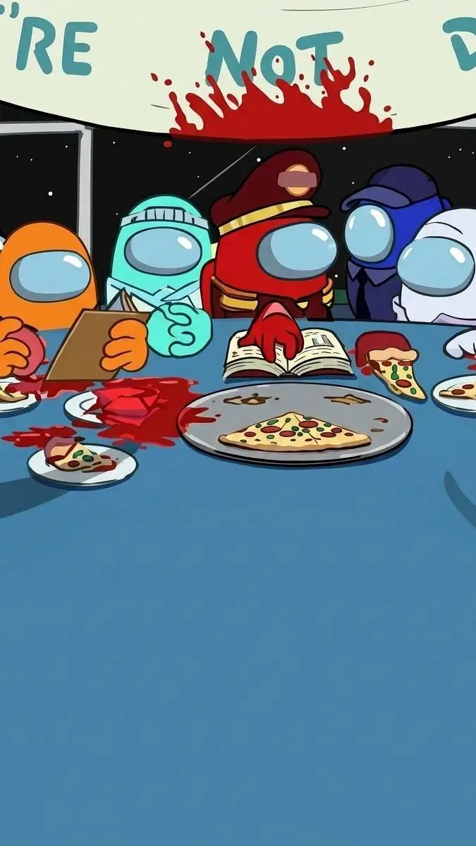 ai character: among us friendly  background