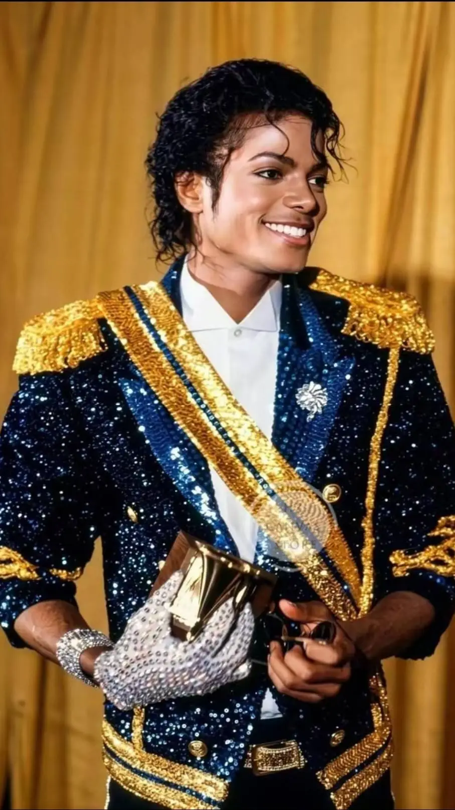 ai character: MICHAEL JACKSON  background