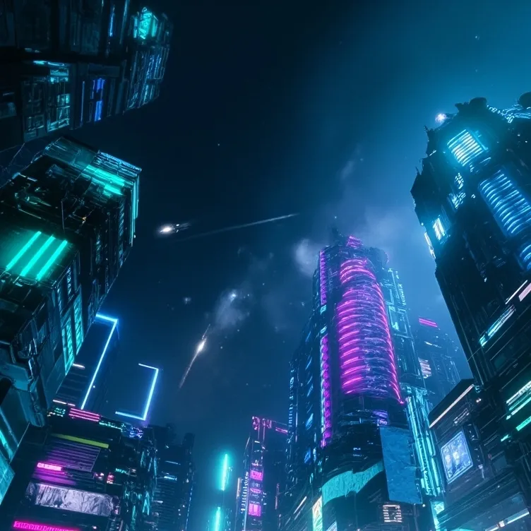 chat with ai character: neon city