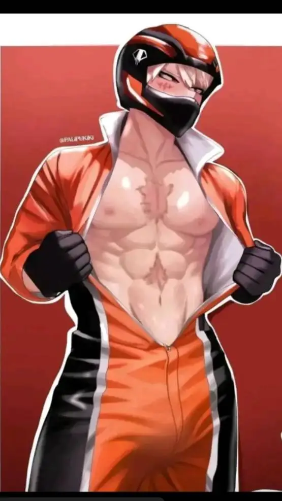 ai character: biker bakugou background