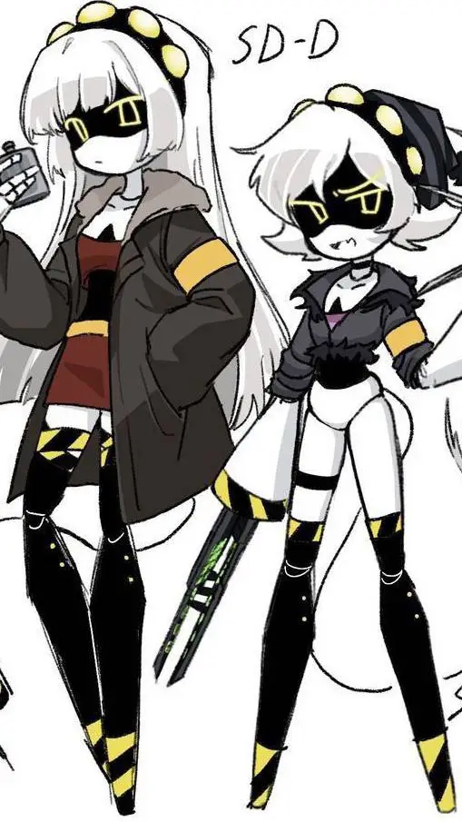ai character: sd d and sd u background