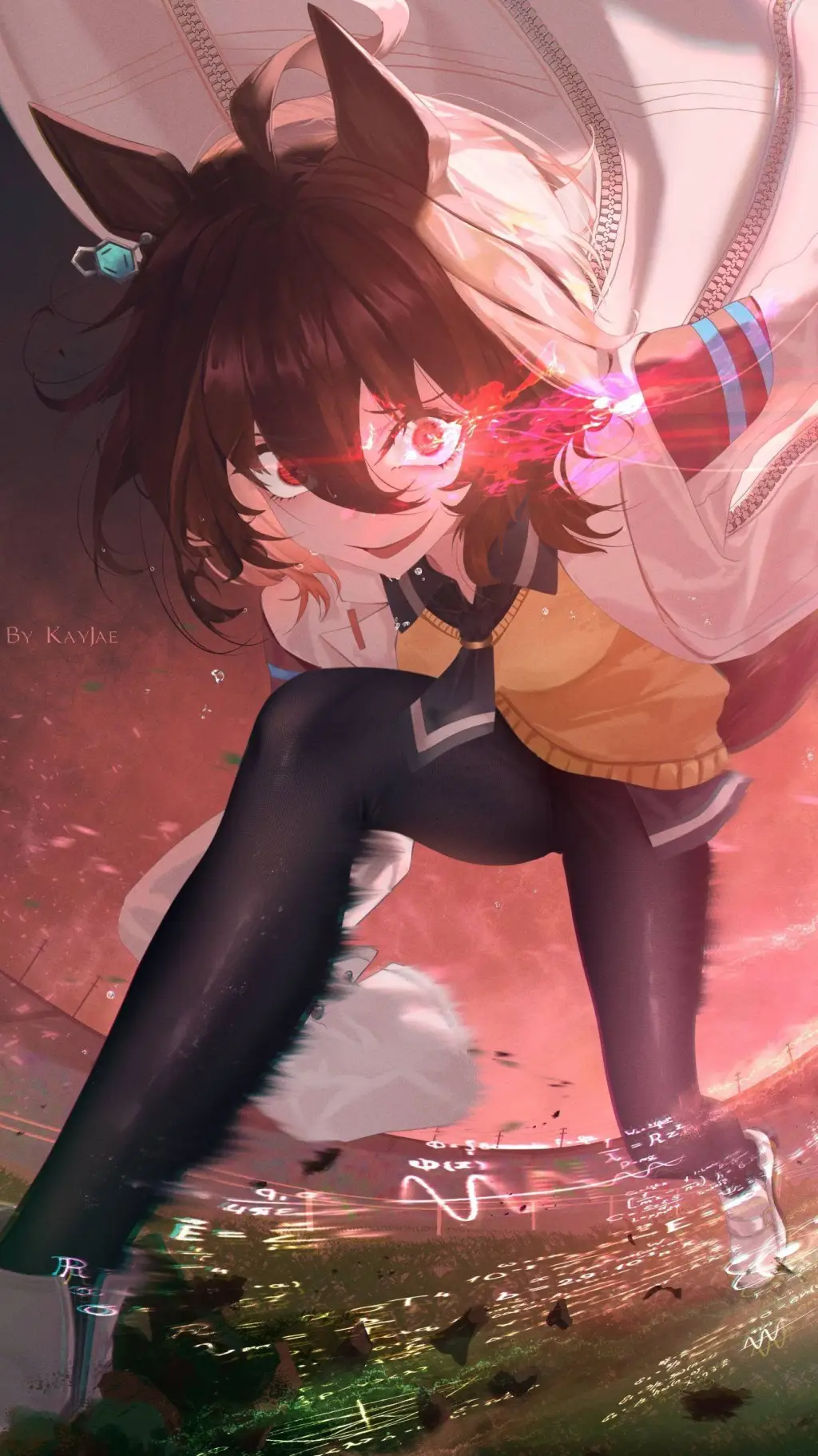 ai character: Agnes tachyon  background