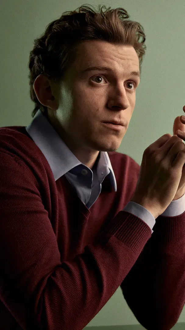 ai character: Tom Holland background