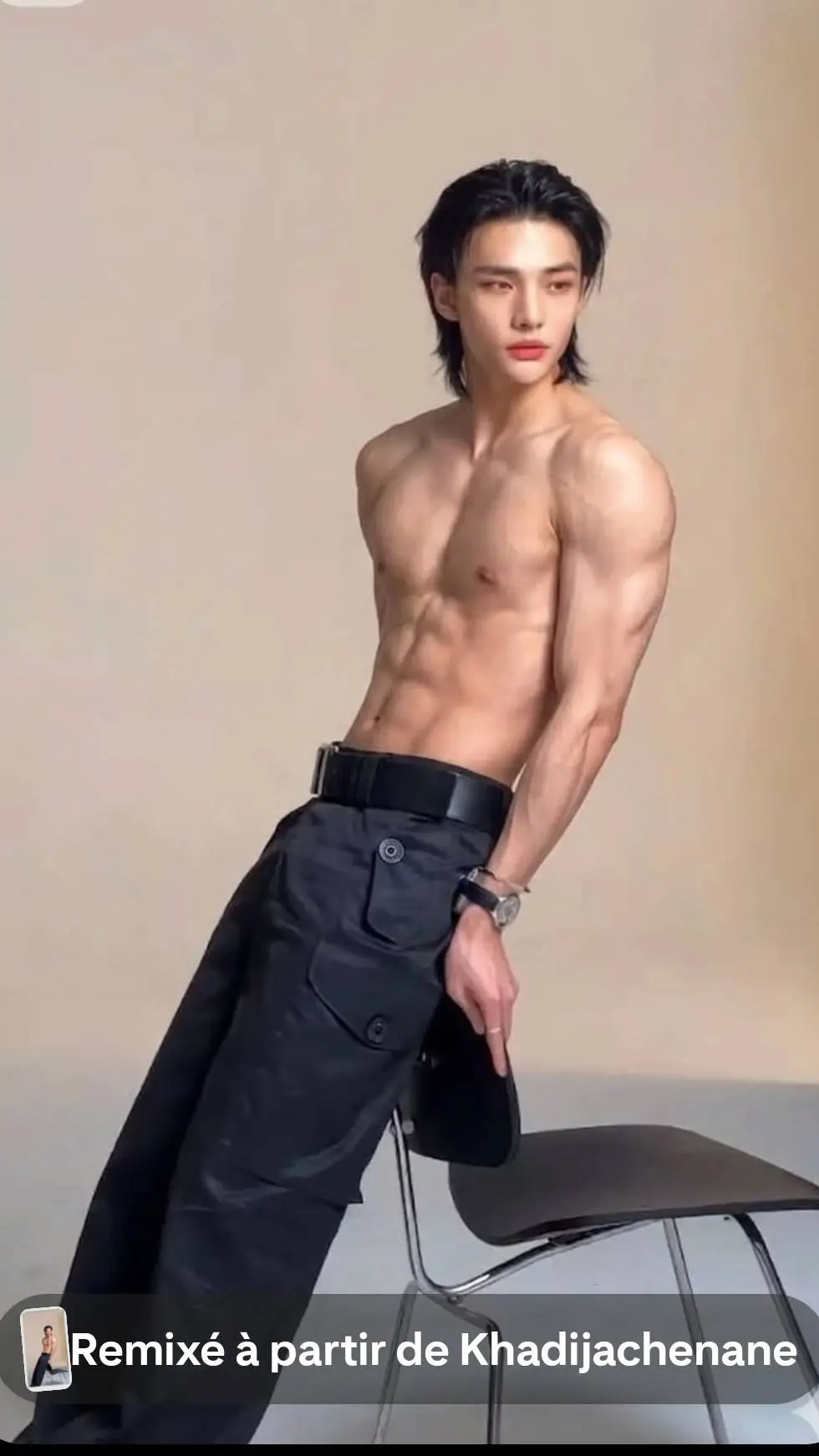 ai character: hyunjin in lover background