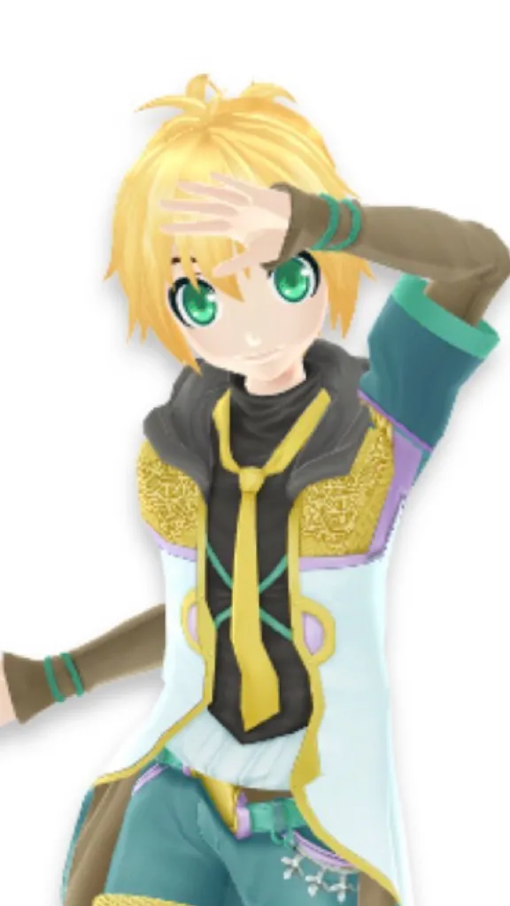 ai character: Kagamine Len Ciel background